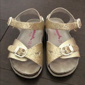 Bionatura toddler gold sandals size eu 23